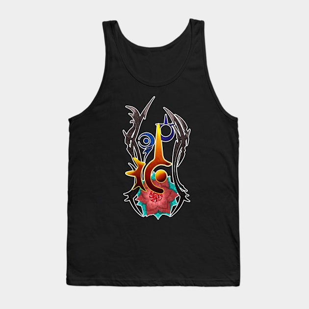 Red Mage Tank Top by SileniaDream